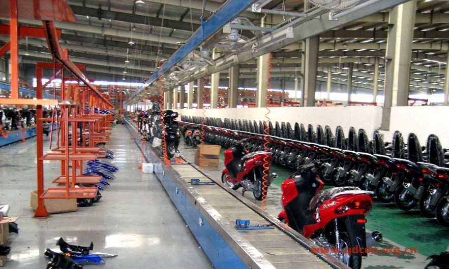 济南电动车生产线